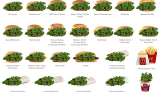 List of Kale Items Made With Kale On New McDonald's Menu (With Kale)